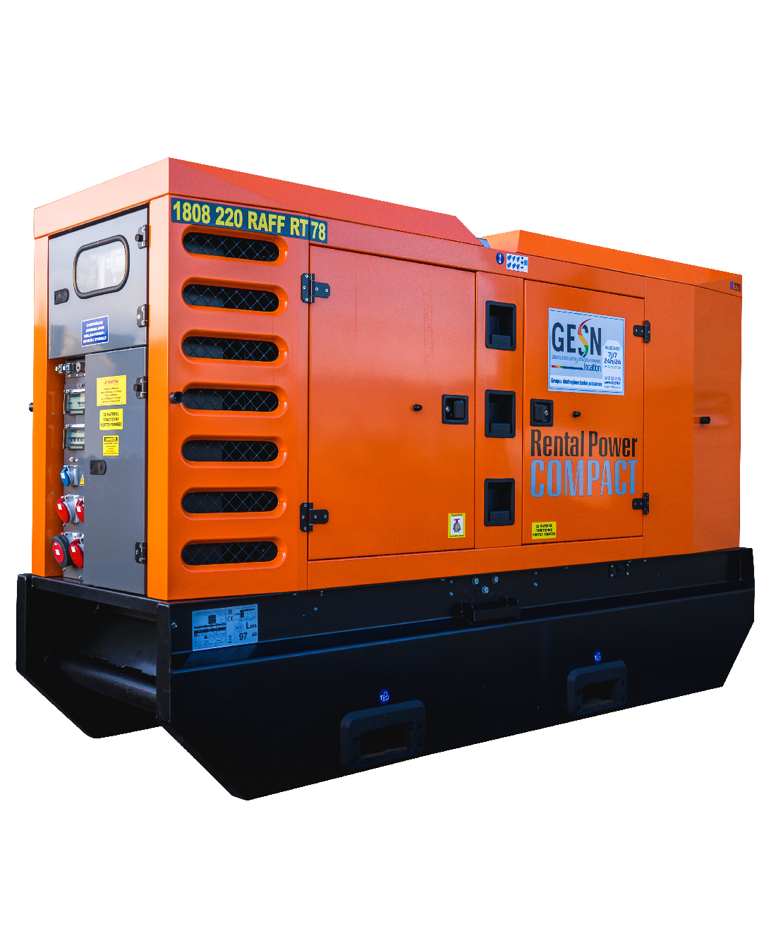 Rental generator 165 kVA